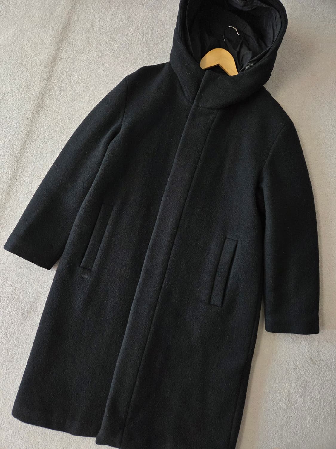 (95) 라코스테 세미오버핏 100%울 후드코트 남
 상품이미지1