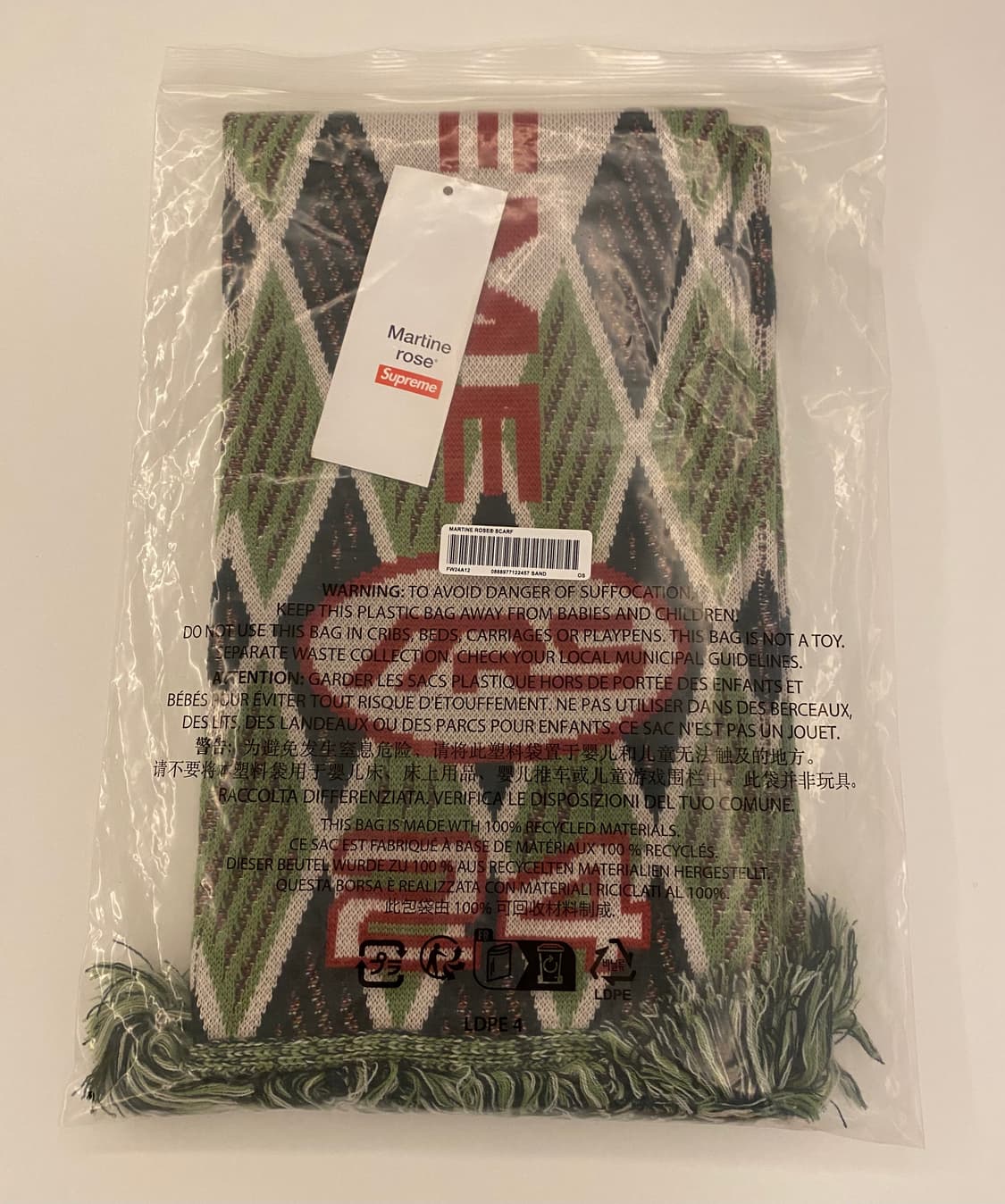 24FW 슈프림 x 마틴로즈 스카프 스톤 상품이미지3