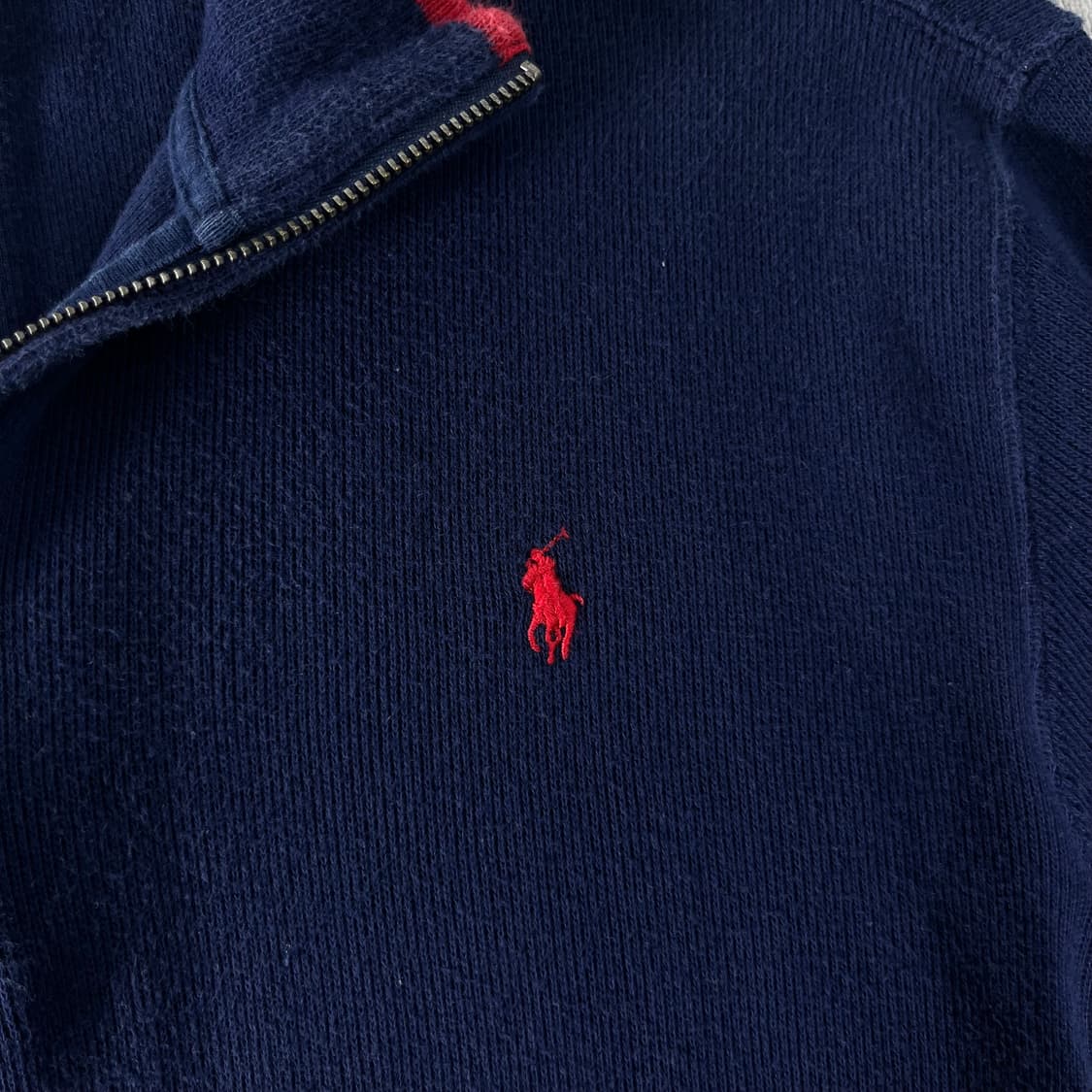 95 폴로랄프로렌 코튼반집업 네이비 니트  상품이미지3