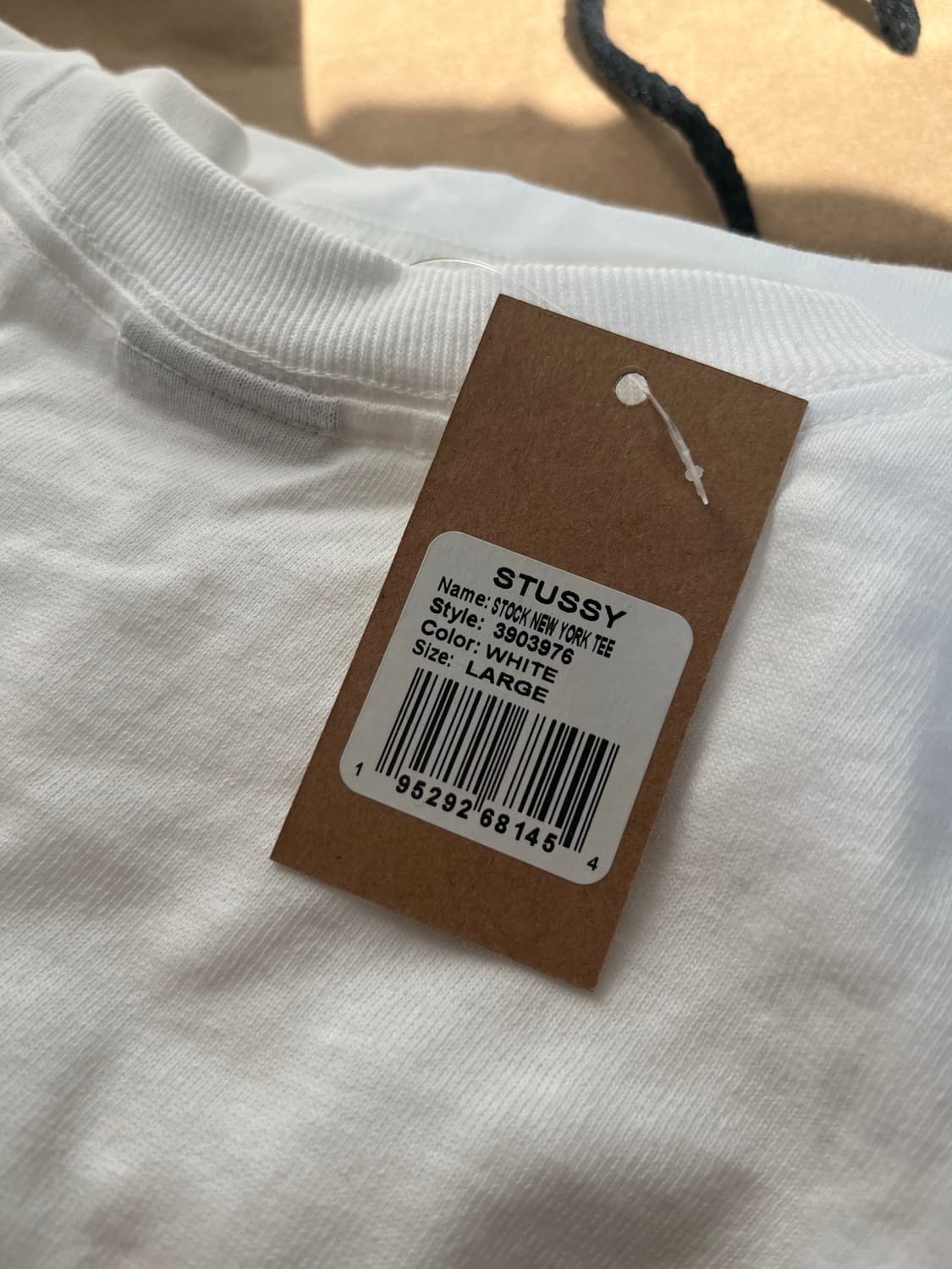 스투시 뉴욕 티셔츠 화이트 L 새상품 상품이미지3