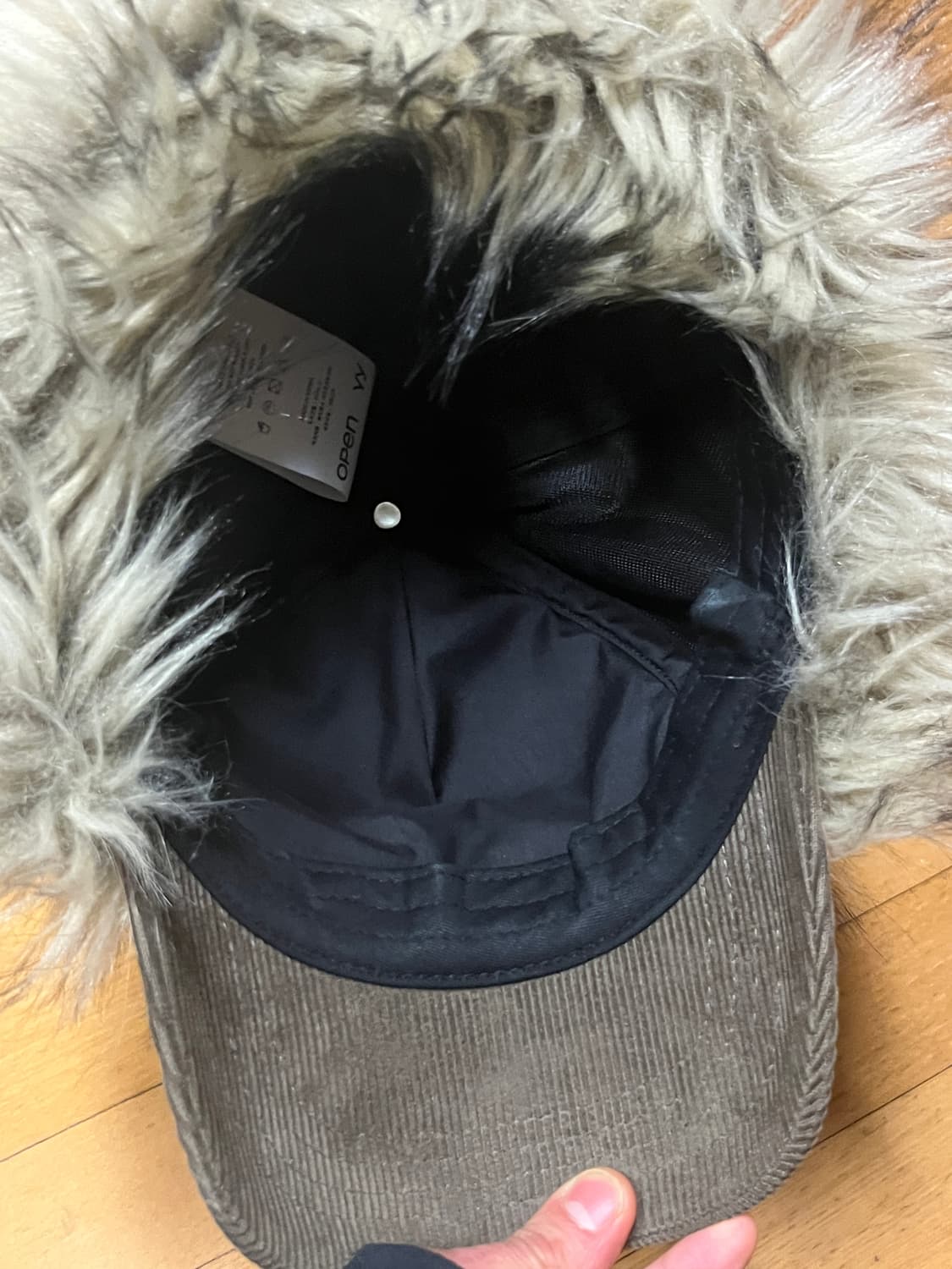 오픈yy 코듀로이 퍼 이어플랩 상품이미지3