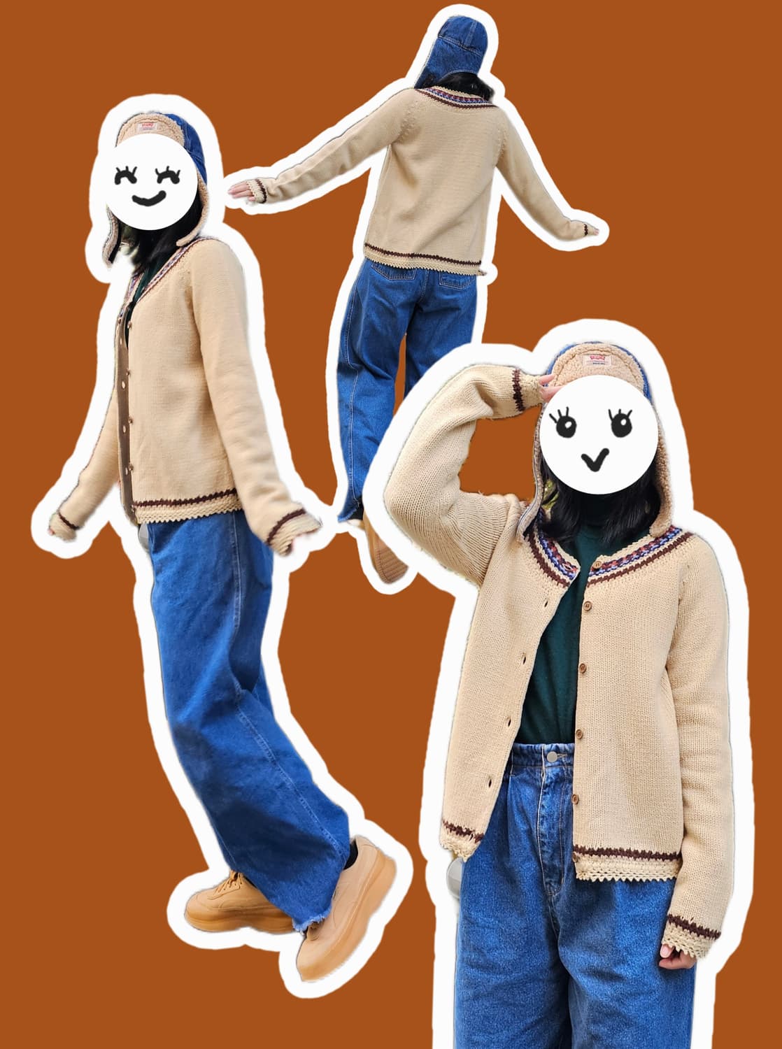 Jean-cox 에스닉 울 가디건 상품이미지2