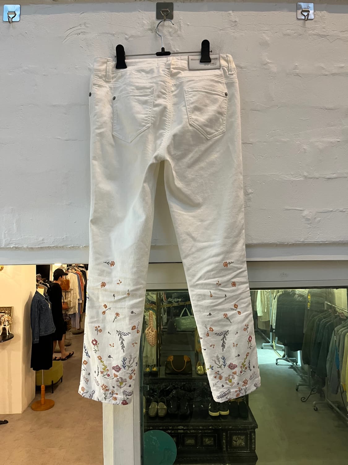 Ermanno scervino 비즈 뉴트로 화이트 스키니진 상품이미지8
