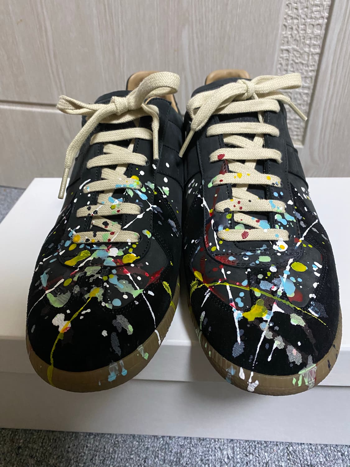 [41.5]메종 마르지엘라 21ss 페인팅 독일군 블랙 상품이미지1