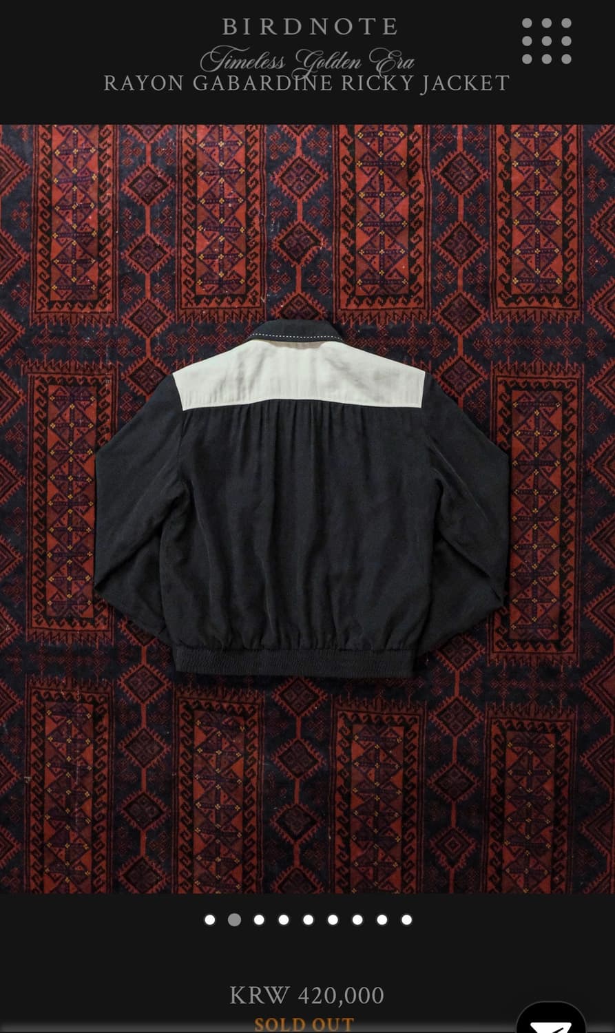 버드노트 RAYON GABARDINE RICKY JACKET 상품이미지2