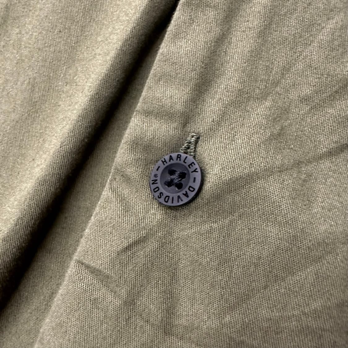 할리데이비슨 사이드 로고 투톤 코튼 셔츠 상품이미지4