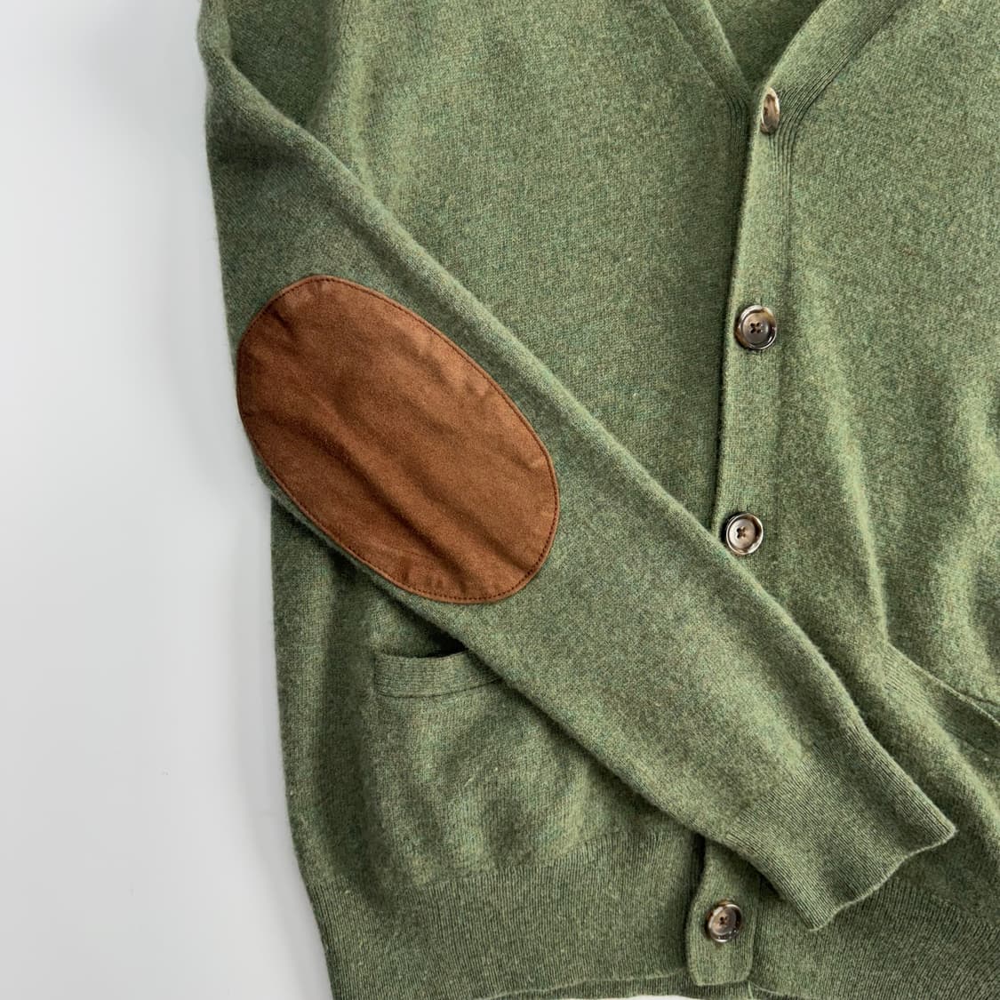 Polo 폴로 투포켓 앵클패치 그린 니트 가디건 상품이미지6