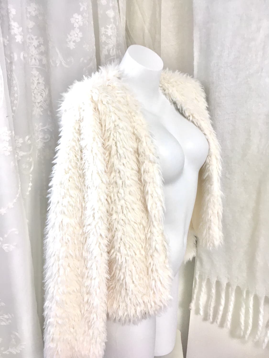 아이보리 퍼자켓 가디건  상품이미지5