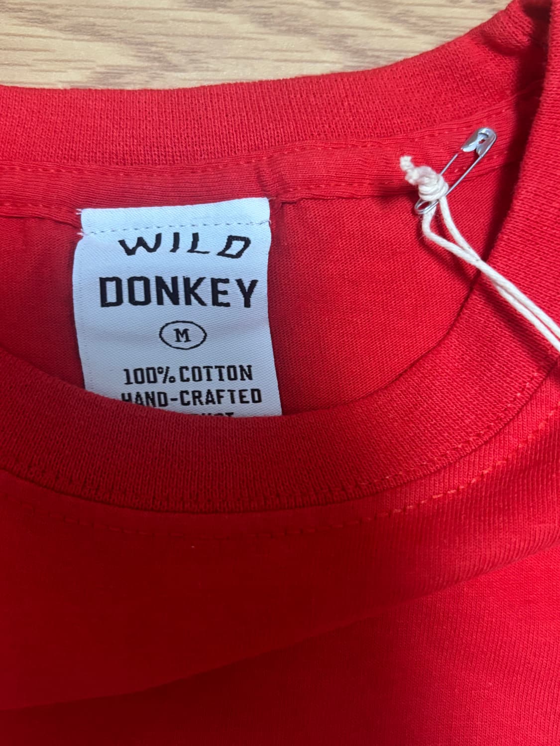 [새상품] 와일드동키 레드 반팔 티셔츠 M 상품이미지5
