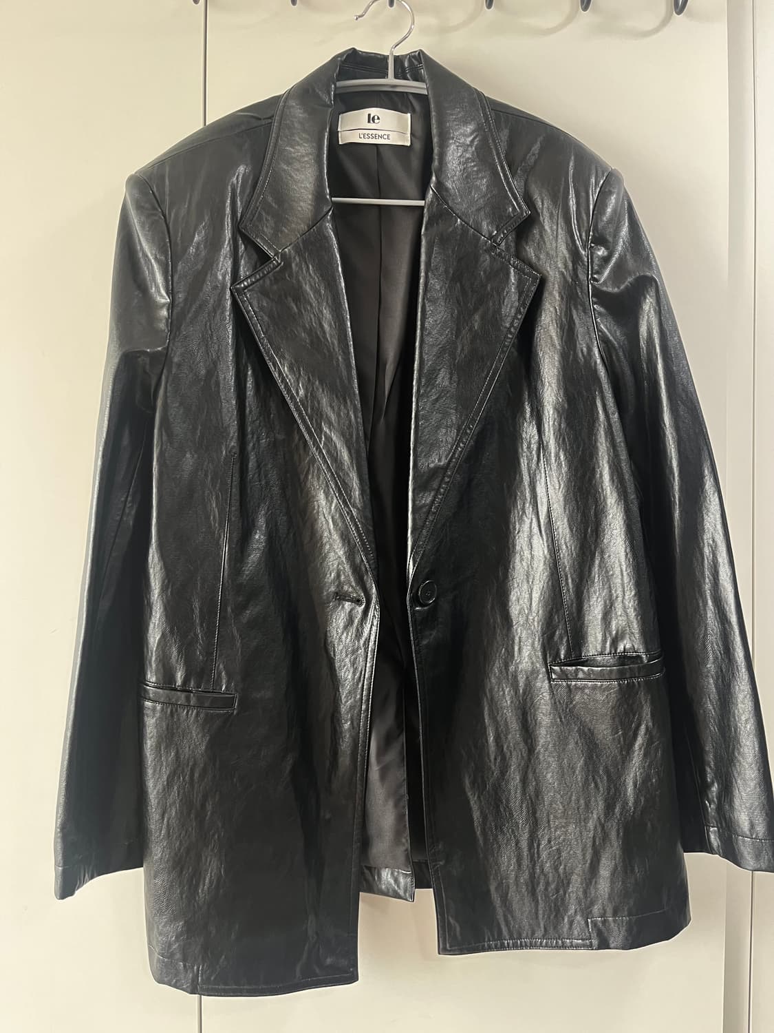 르 오버핏 레더자켓 상품이미지2