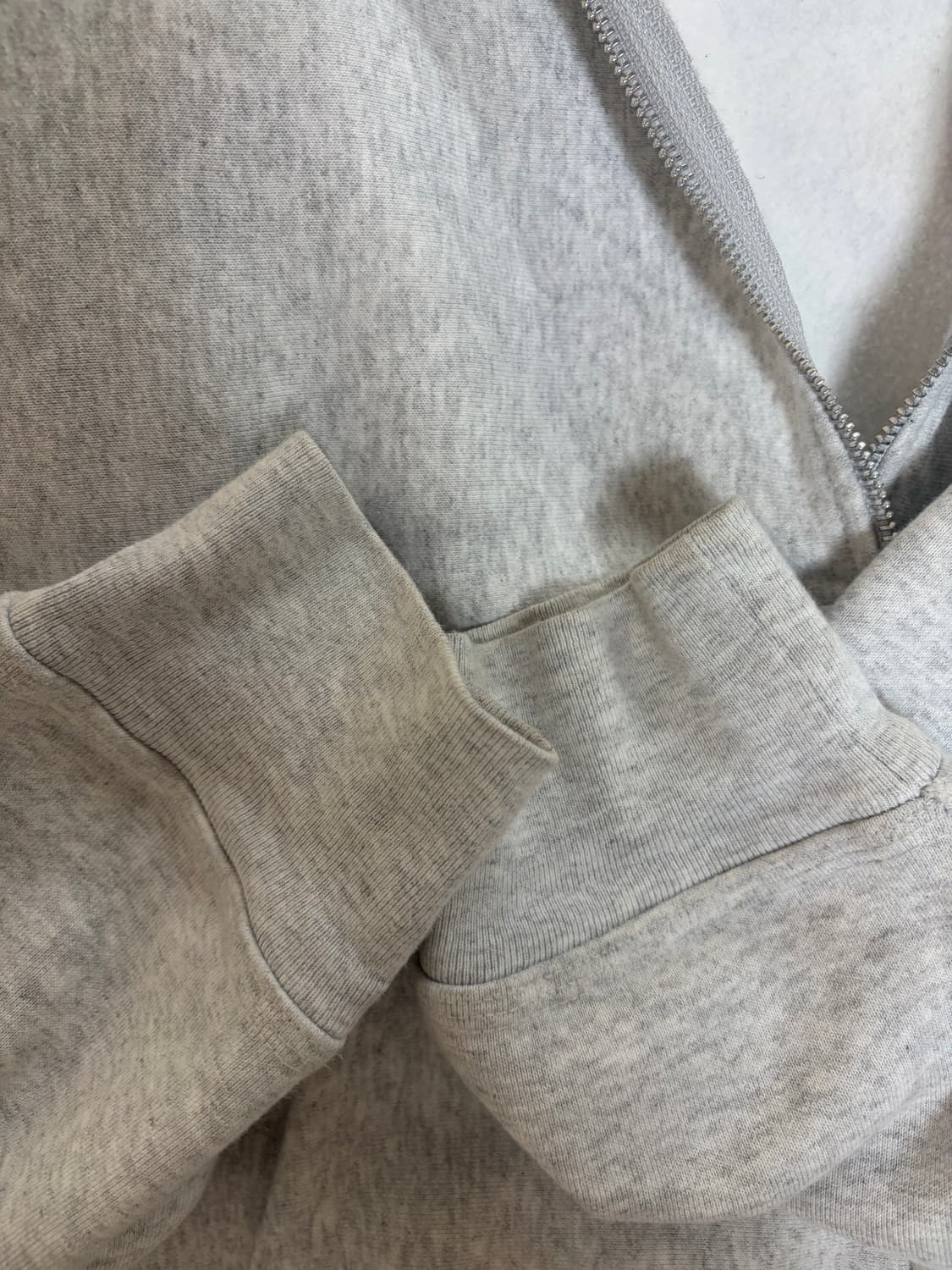 스투시 베이직 후드집업 애쉬 헤더 상품이미지2