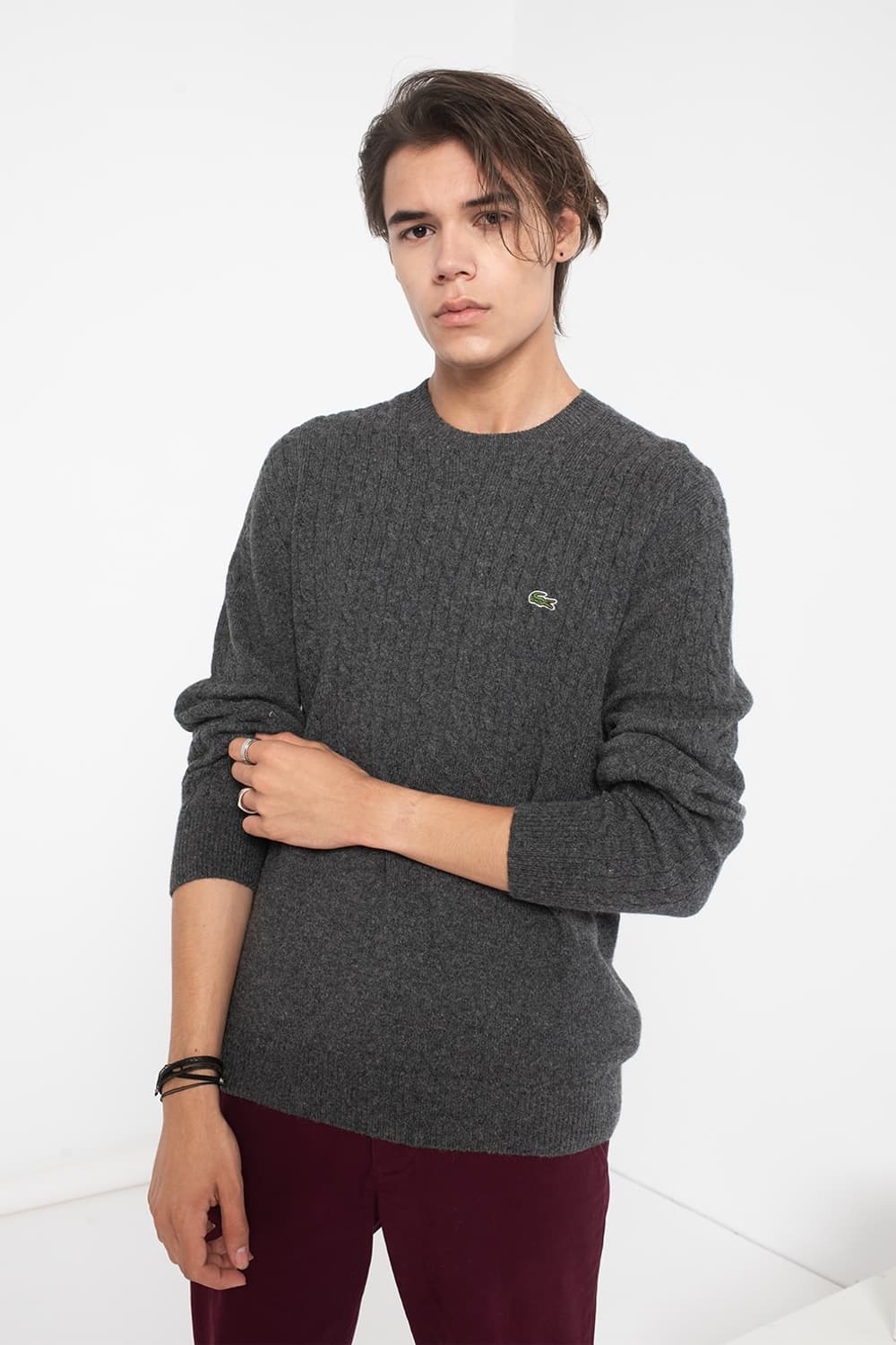 라코스테 남성 케이블 니트 상품이미지2