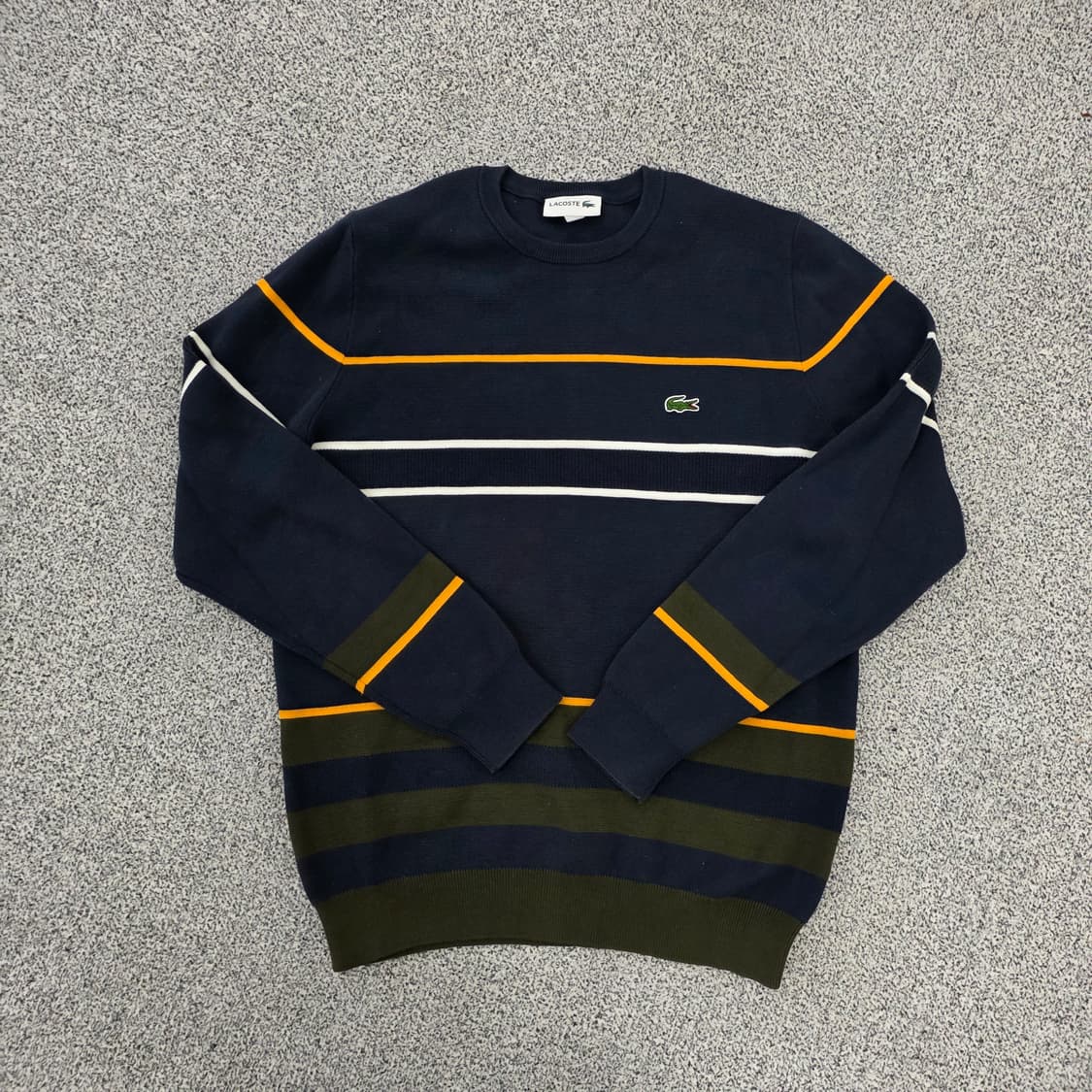 [US-M] 라코스테 스트라이프 니트 0203J 상품이미지1