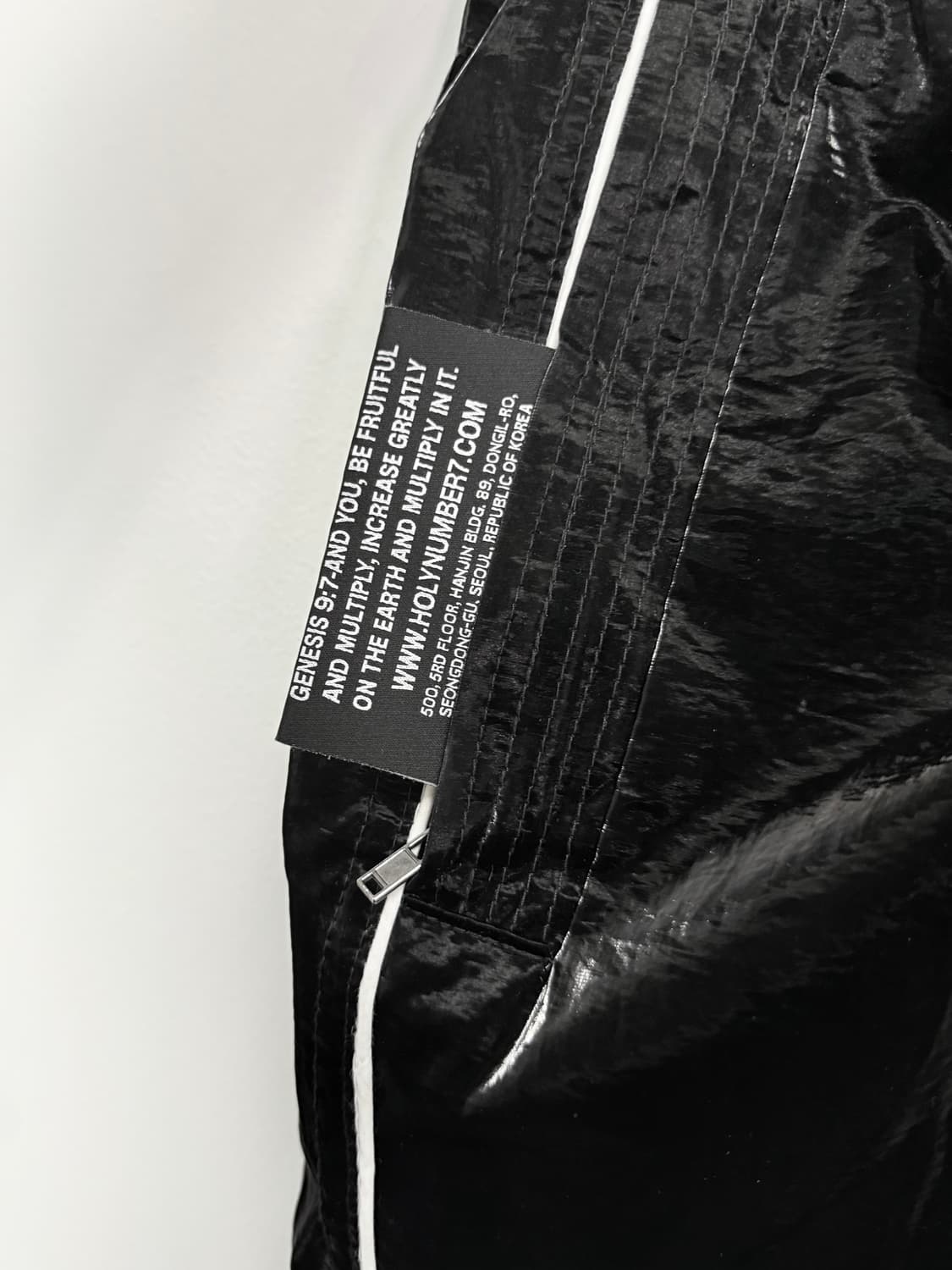 홀리넘버세븐 글로시 와이드팬츠 상품이미지4