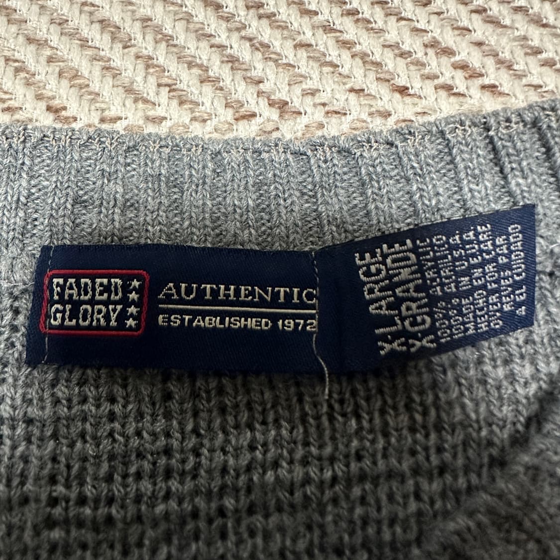 VINTAGE usa made knit sweater 상품이미지3