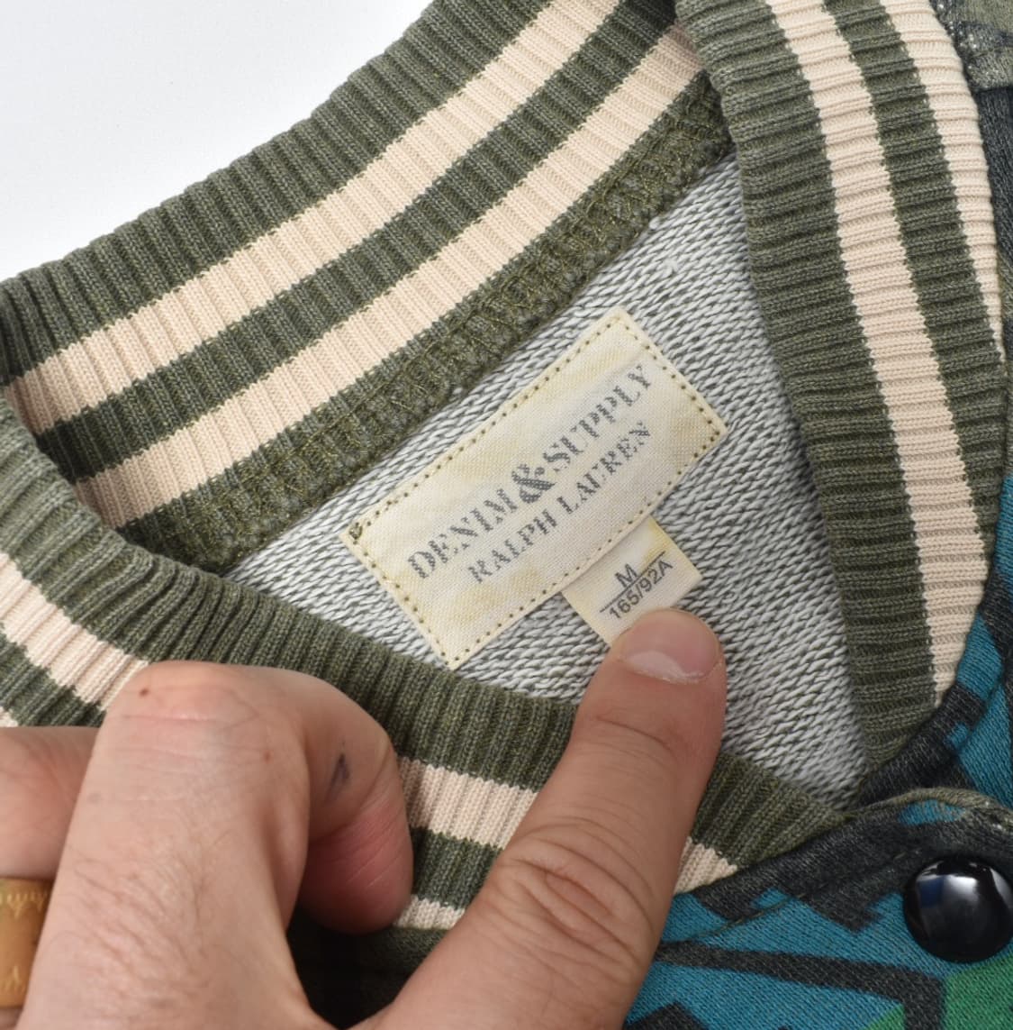 폴로 랄프로렌 데님앤서플라이 나바호패턴 코튼 블루종자켓 M N0750 상품이미지5