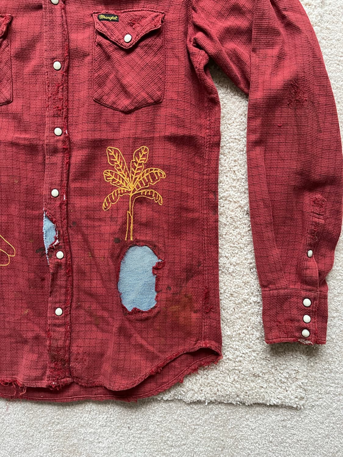 랭글러 x 프리덤 씽즈 엠브로이더드 웨스턴 셔츠 (95-103) 상품이미지5