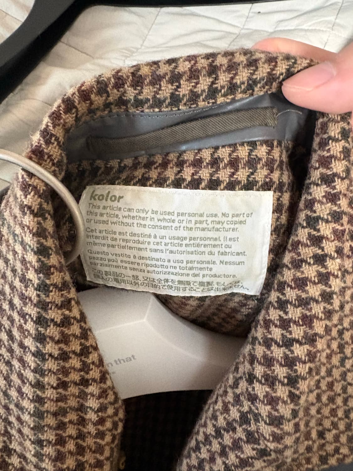 kolor 리버시블 코트 상품이미지4