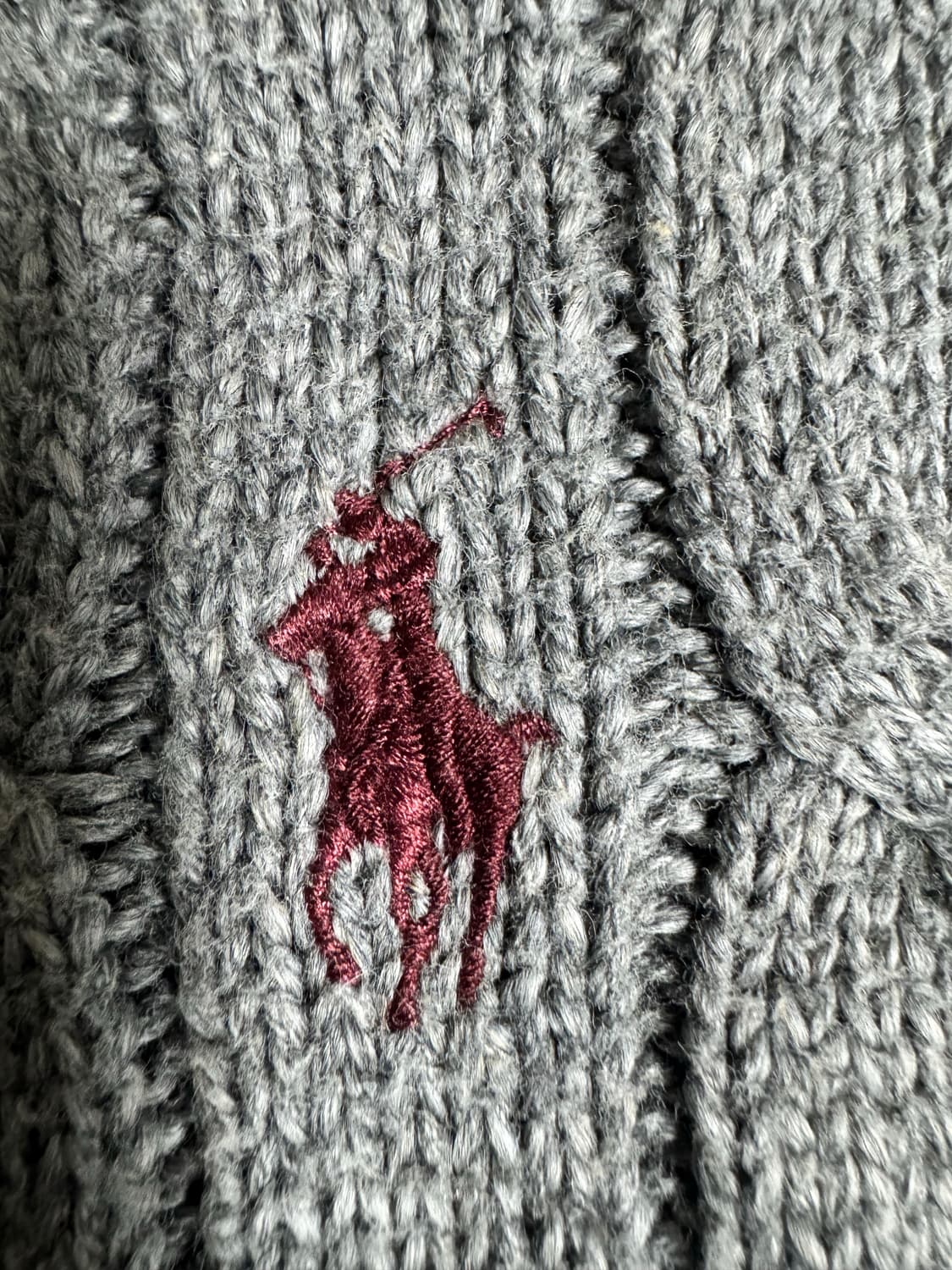 폴로 케이블 꽈배기 니트 상품이미지2