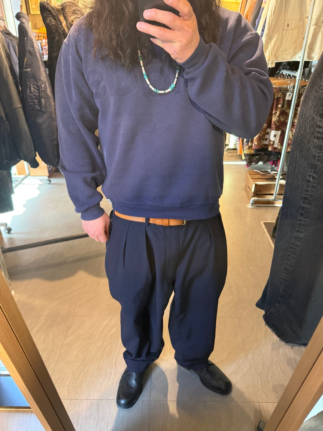 80s 러셀 아디다스 스웻셔츠 L 상품이미지3