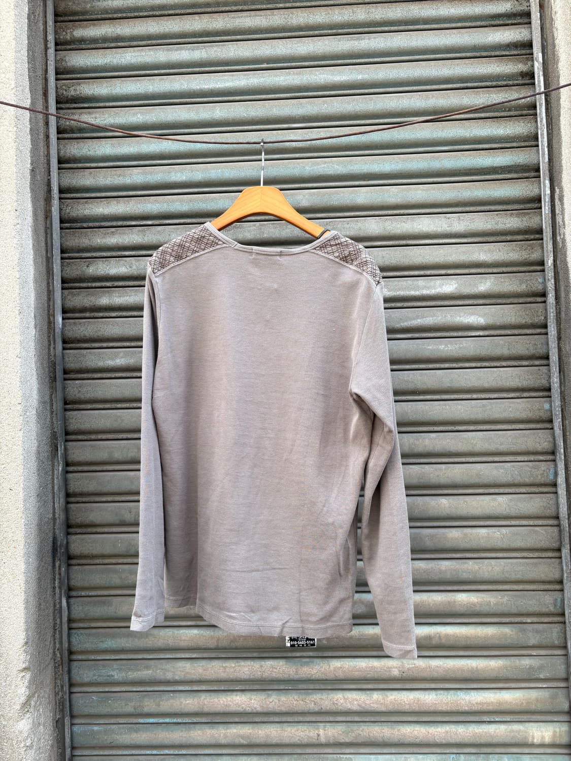 버버리 블랙라벨 슬리브 카키슬리브 상품이미지2