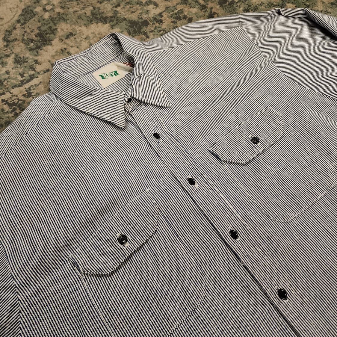 80s 오리지날 KEY 히코리 워크셔츠 상품이미지4