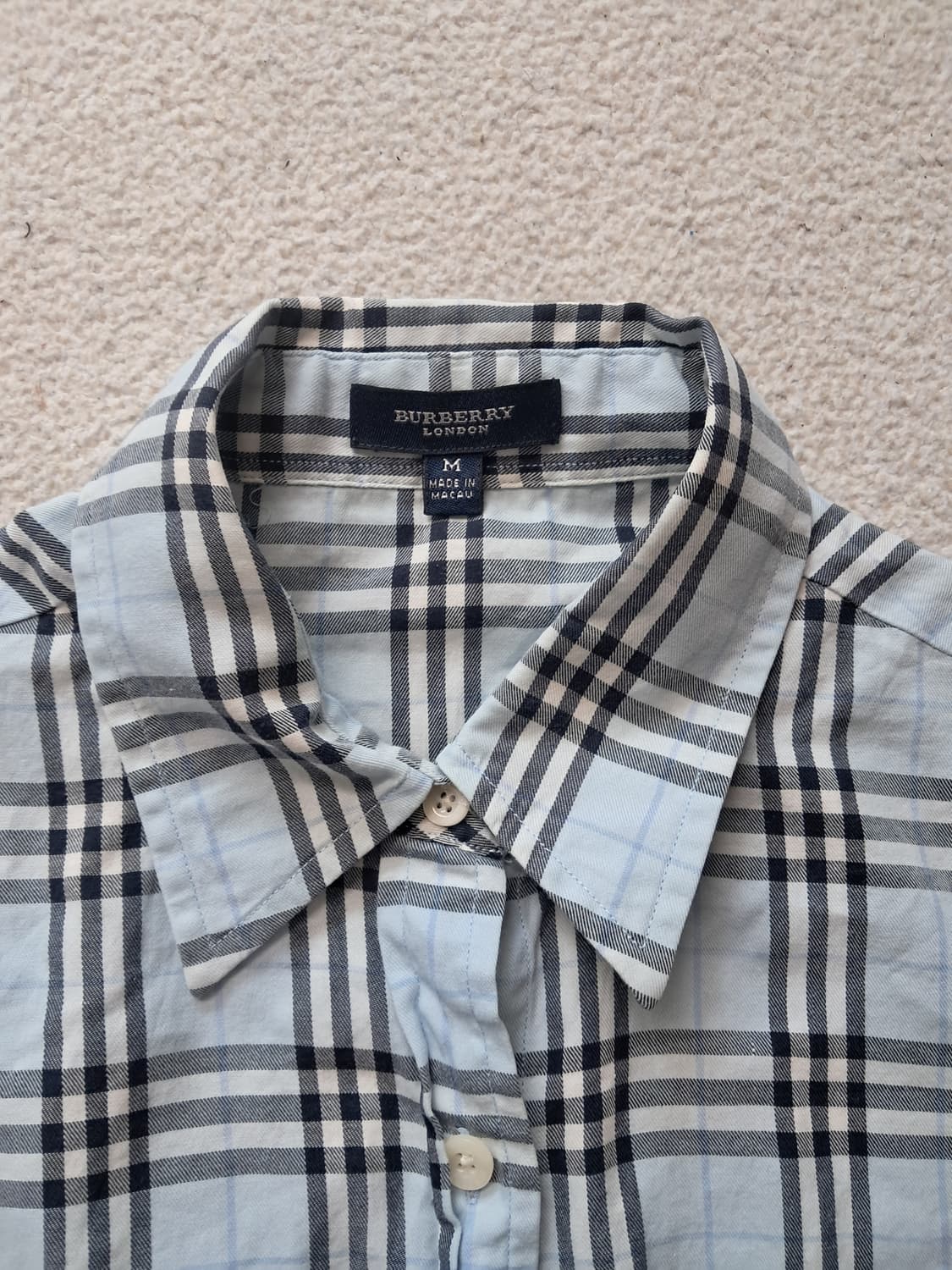 버버리 체크남방 상품이미지2