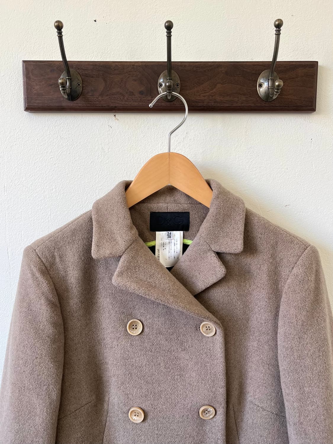 D&G 오트밀 더블 코트 상품이미지2