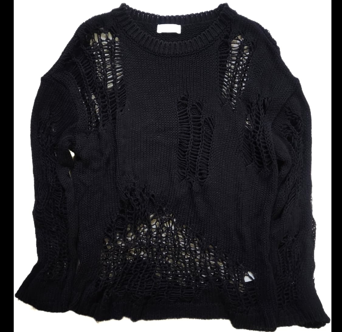 Sslow 데미지 니트/언더커버/히스테릭글래머/꼼데가르송/seo/오픈yy 상품이미지1