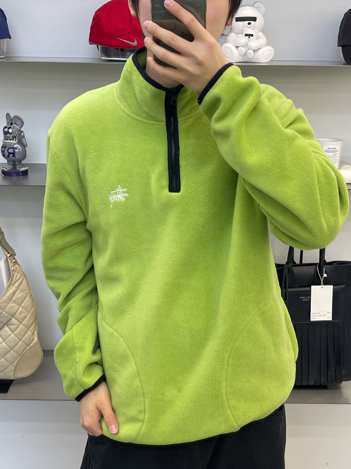 스투시 스탁 로고 폴라 플리스 상품이미지2