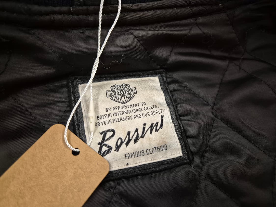 90s BOSSINI 램스킨 봄버 상품이미지9