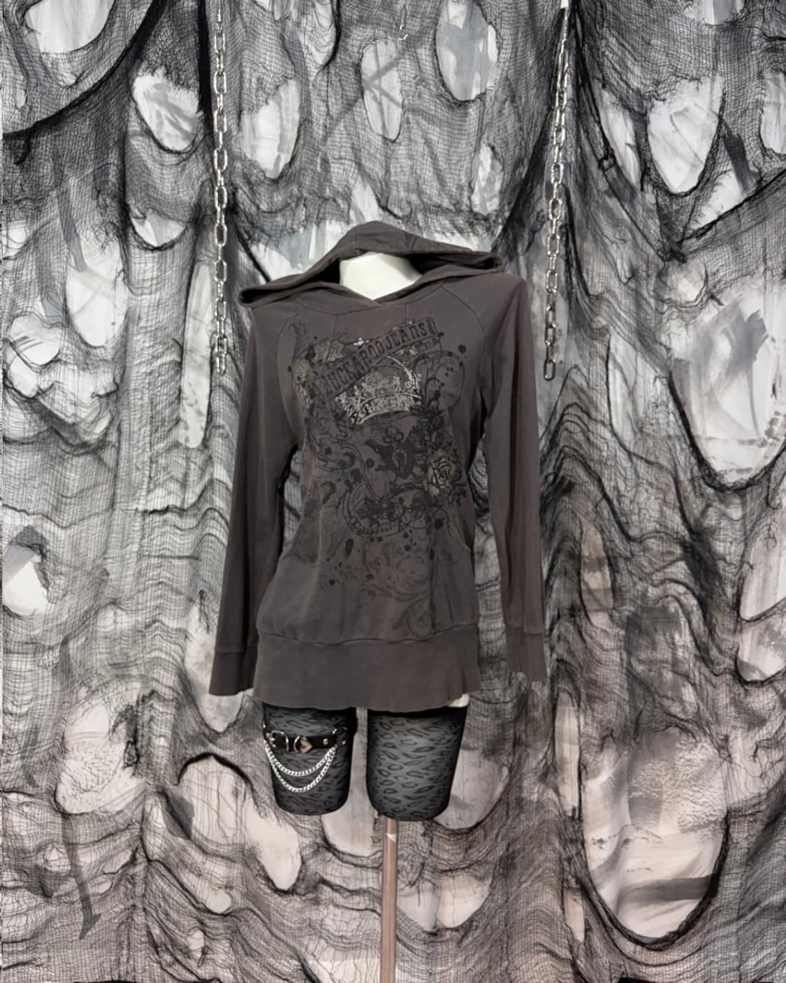 BUCKAROO Y2K Graphic Print Hoodie 상품이미지3