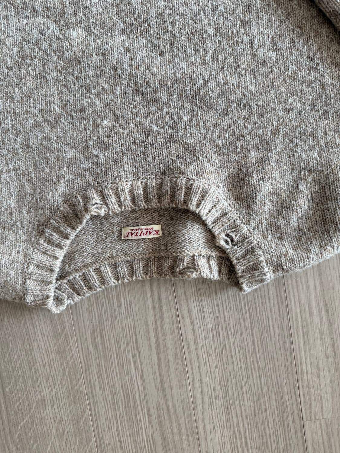 캐피탈 스마일 니트 베이지 3사이즈 상품이미지1