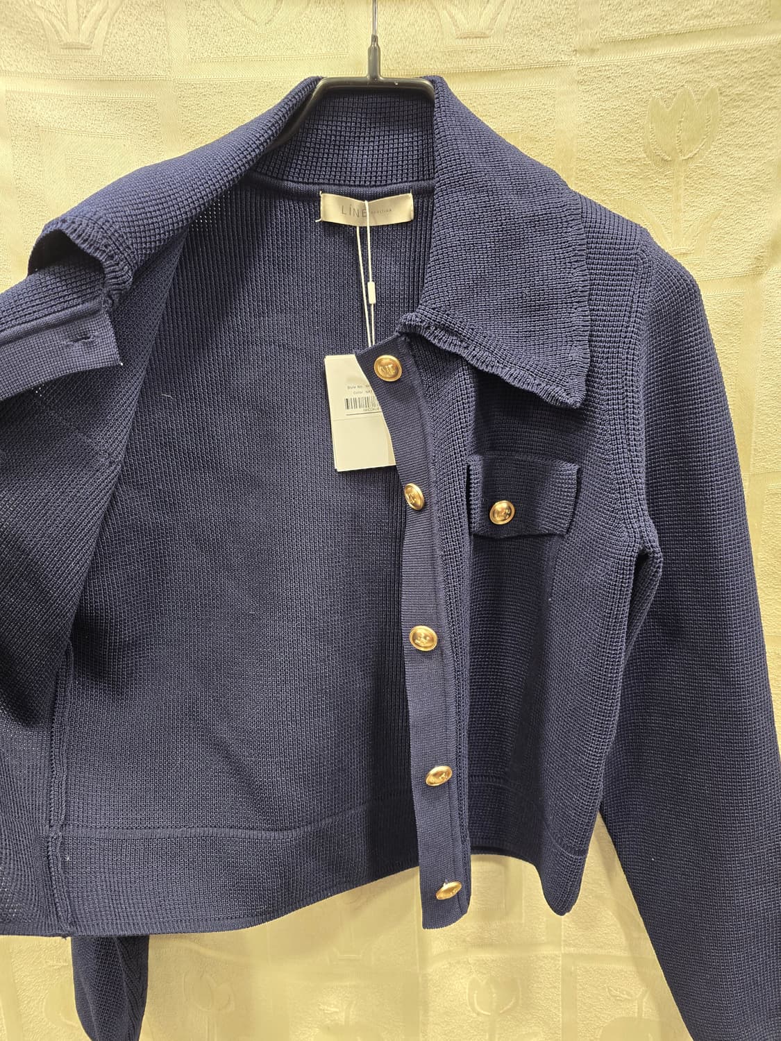 새상품)  LINE 네이비 니트 자켓 겸 가디건 55 상품이미지6