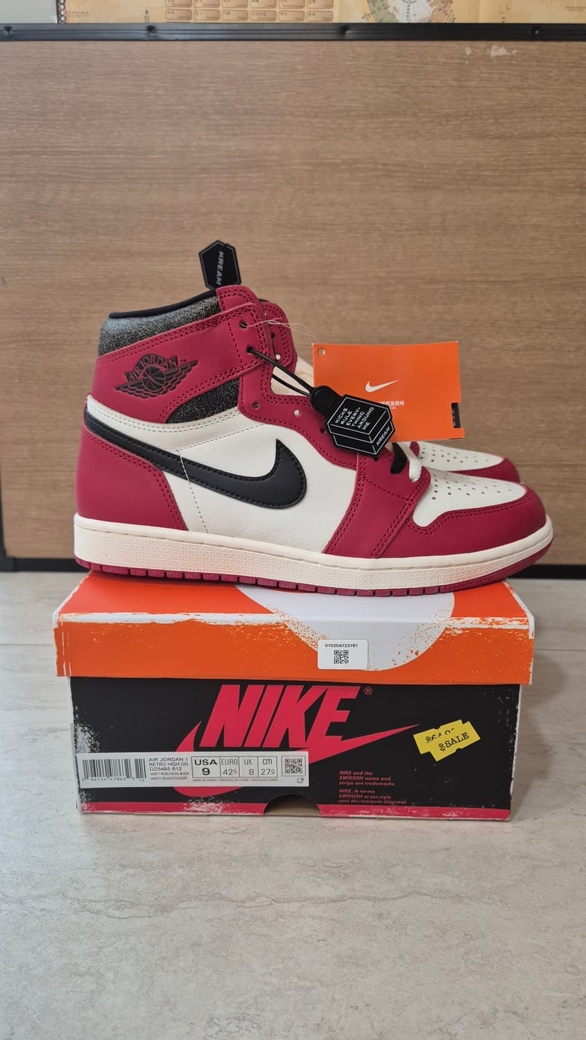 [270 크림/새제품] 조던1 시카고 로스트앤파운드 상품이미지1