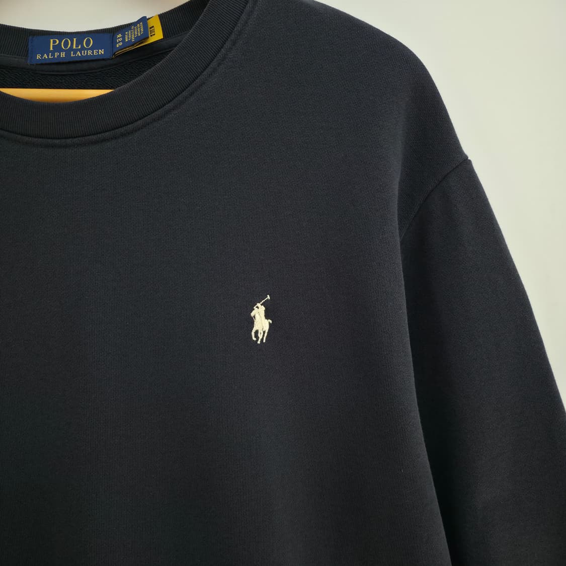 [XL] 폴로 랄프로렌 블랙 맨투맨 신형 큐알택 상품이미지4