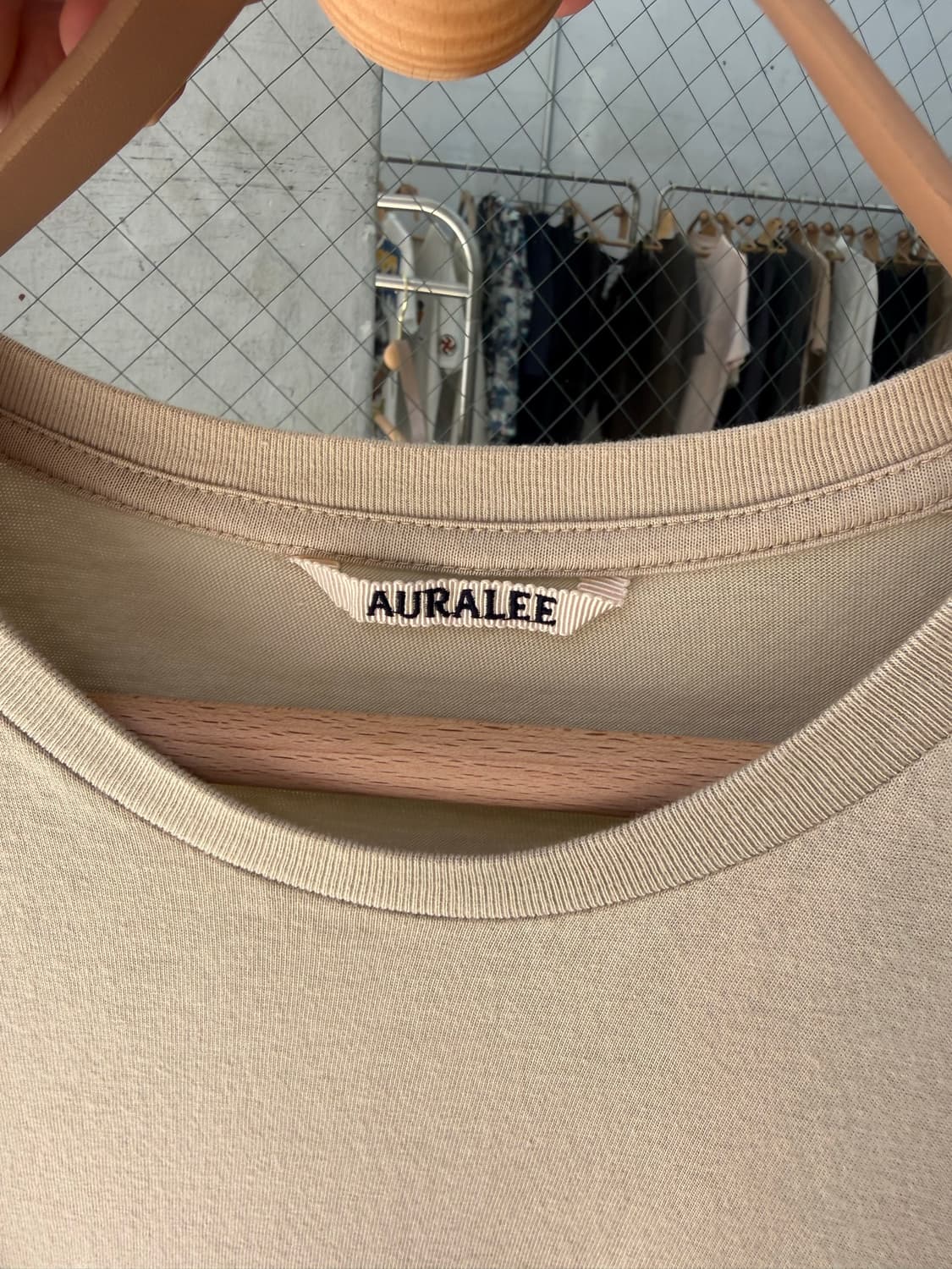 AURALEE Side Seamless Crew Neck T-Shirt 상품이미지6