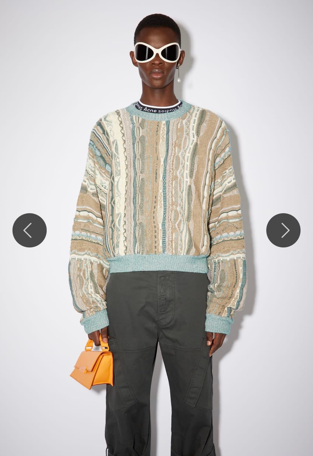 [M]아크네 스튜디오 멀티컬러 케이블 니트 fn-mn-knit000327 상품이미지8