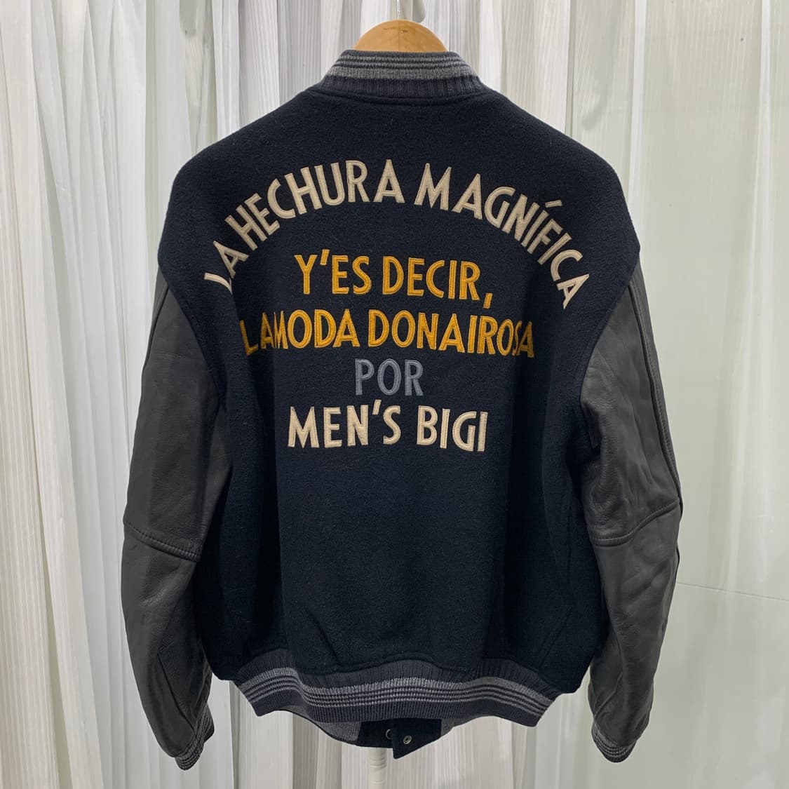 멘즈비기 MEN'S BIGI 울 레더 바시티 자켓 1678 상품이미지2