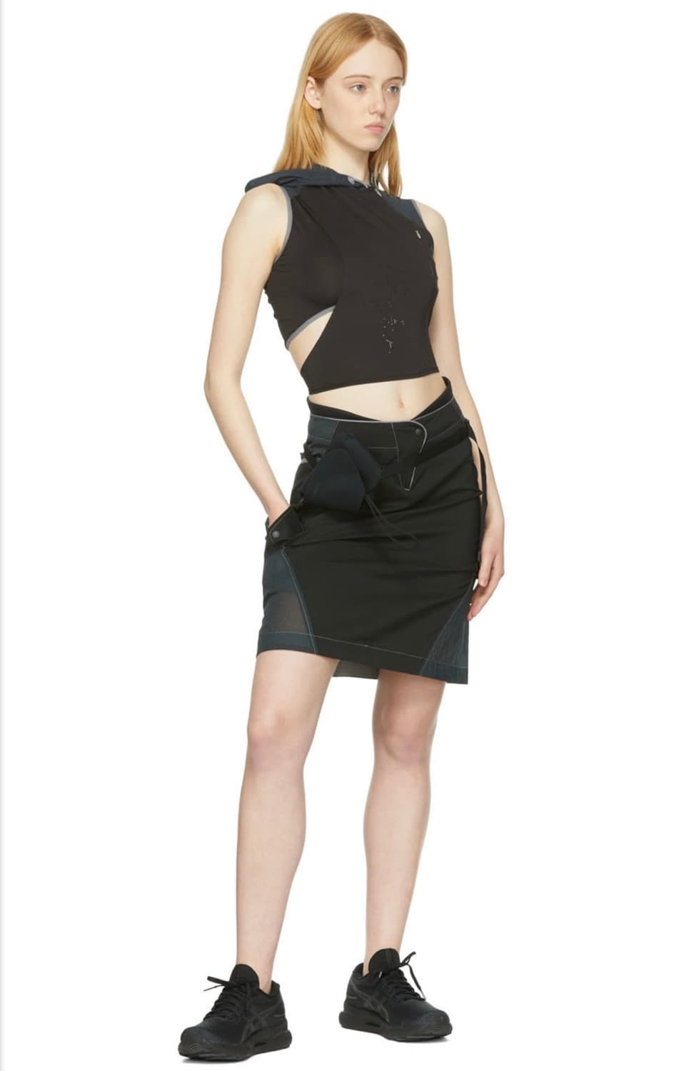 Hyein Seo ' Black Cotton Midi Skirt 상품이미지3