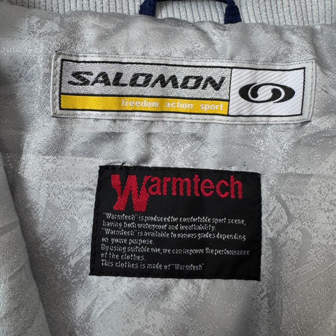 살로몬 제팬 고프코어 웜테크 체크 하이넥 풀오버 바람막이 자켓 상품이미지7