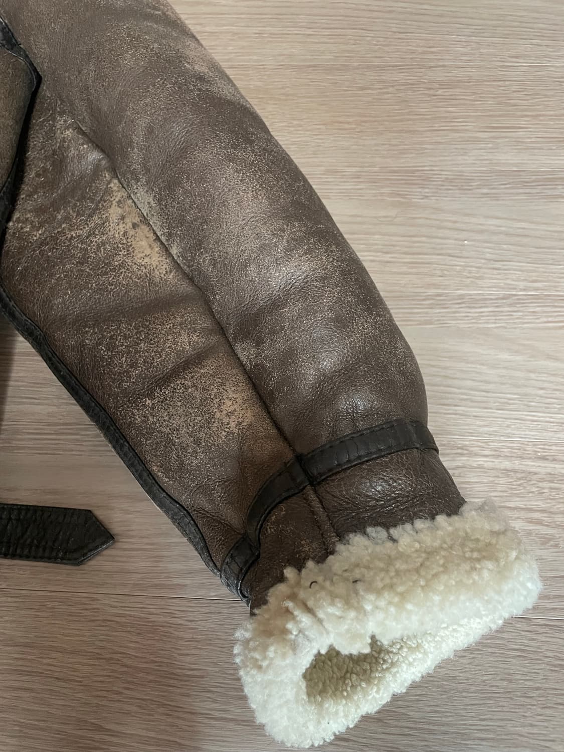 빈티지 브라운 무스탕 양가죽 상품이미지10