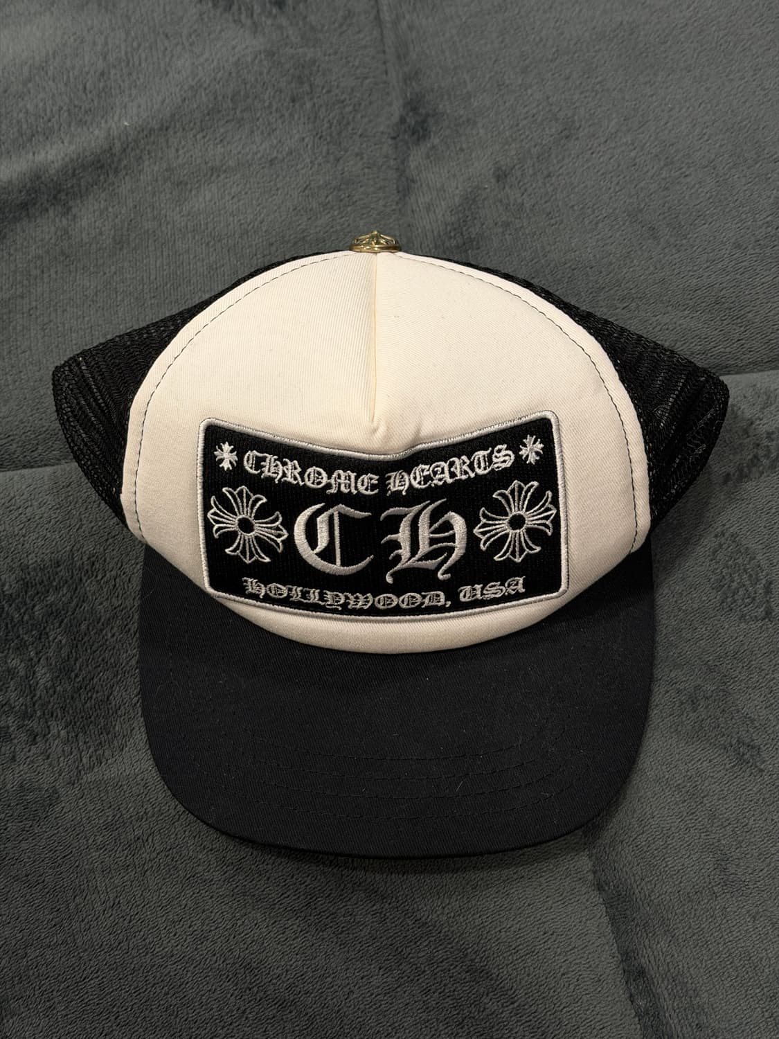 크롬하츠 CH 할리우드 트러커햇 블랙 화이트 상품이미지1