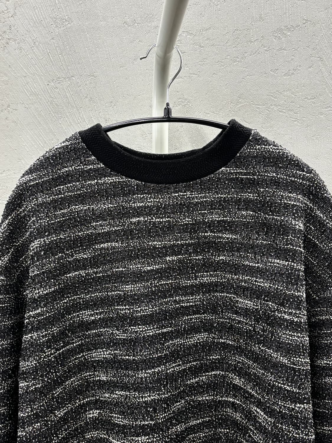 메종미네드블랙 스트라이프 니트 M 상품이미지3