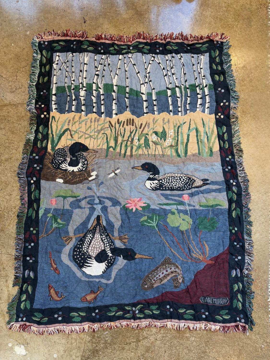 90s L.L.Bean USA made 빈티지 양면 블랭킷 상품이미지1