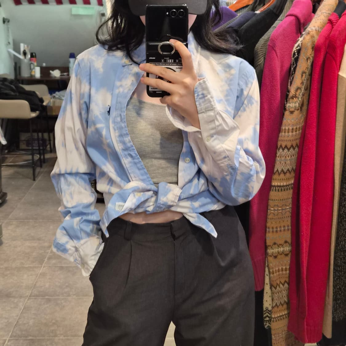 [NO.9] 랄프로렌 타이다이 셔츠 스카이블루 상품이미지3