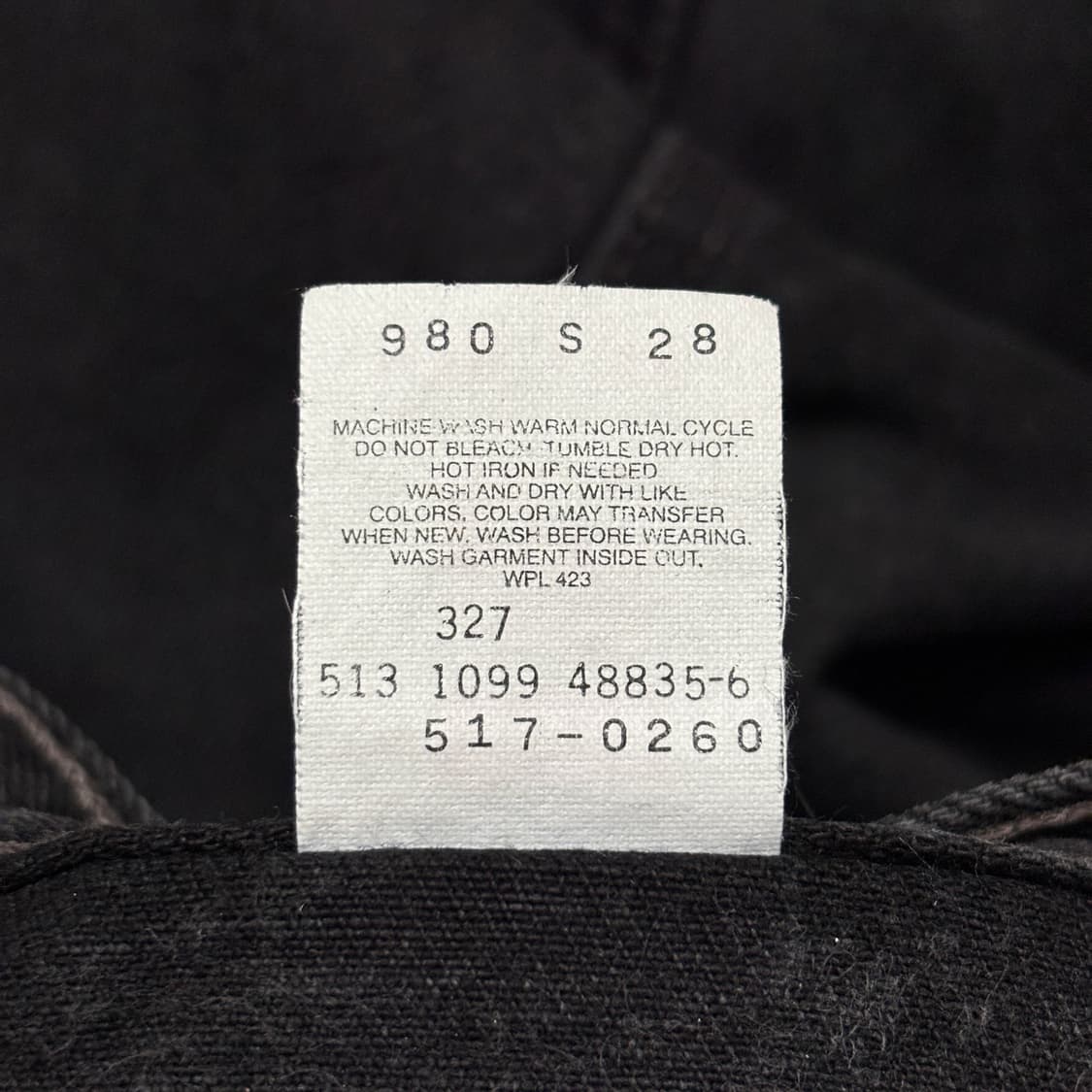 90s 빈티지 리바이스 517 블랙 허리44cm 상품이미지8