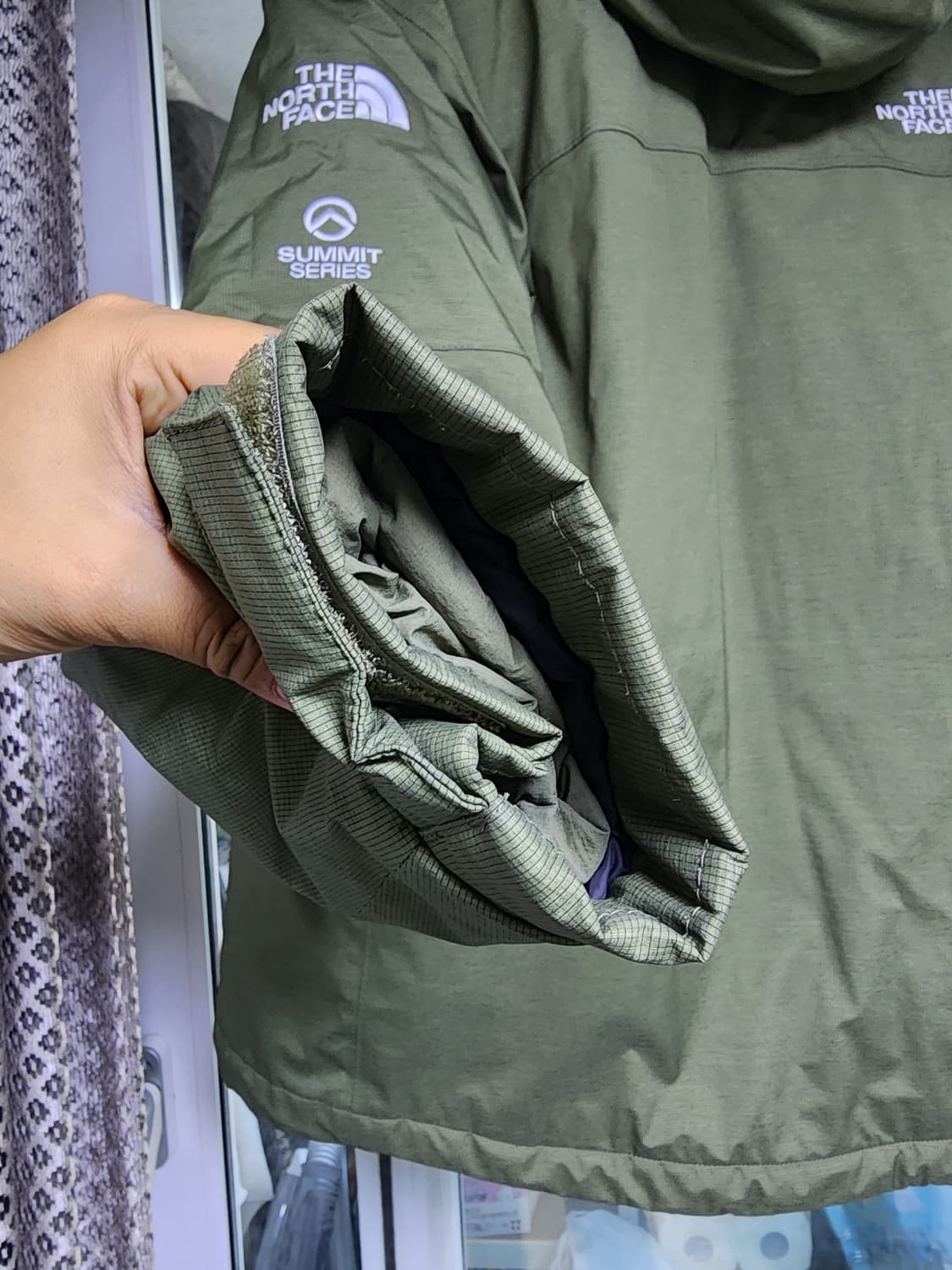노스페이스 히말라야 SUMMIT 리얼벤트 카키칼러 105사이즈 XL팝니다 상품이미지3
