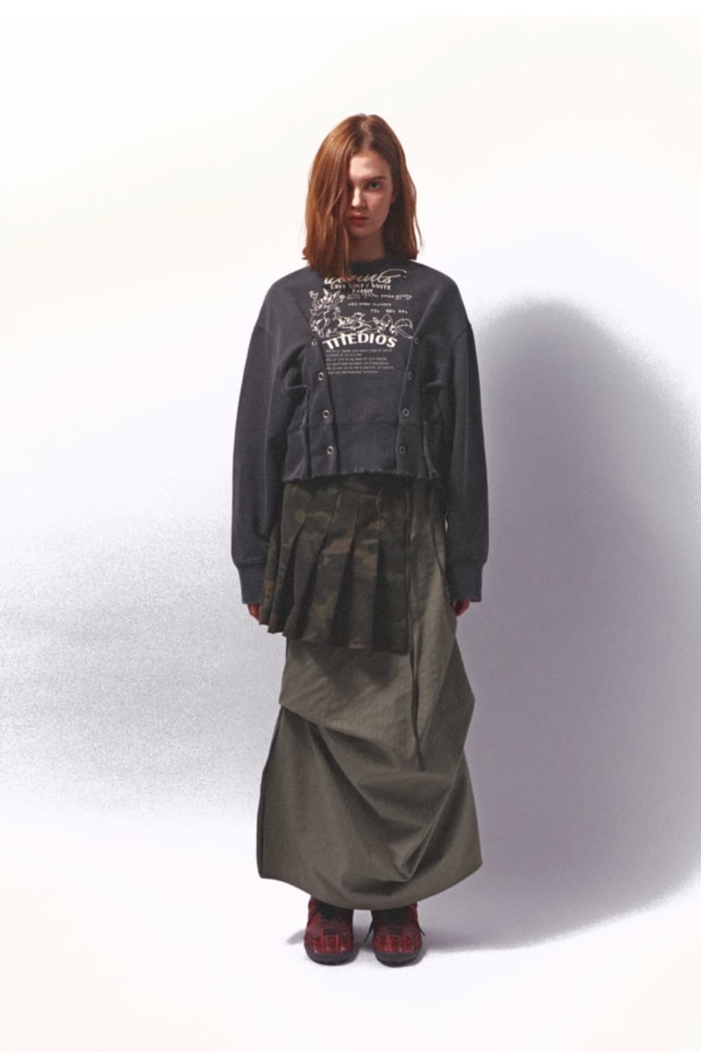 로레일즈 스냅 크롭셔츠  상품이미지2