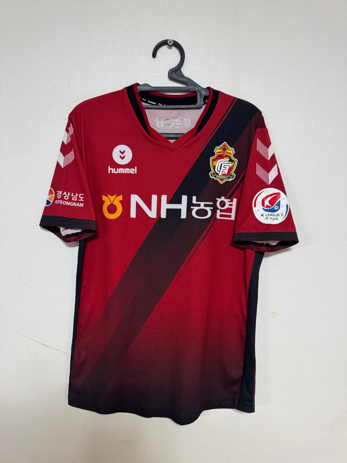 XL 험멜 경남 FC 정성준 축구 유니폼 어센틱 반팔 홈 상품이미지2